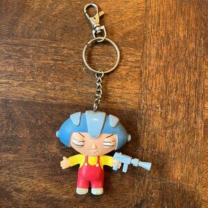 Family Guy Stewie Griffin Bendable Figure Keychain NJ Croce Rare Vintage 2006
